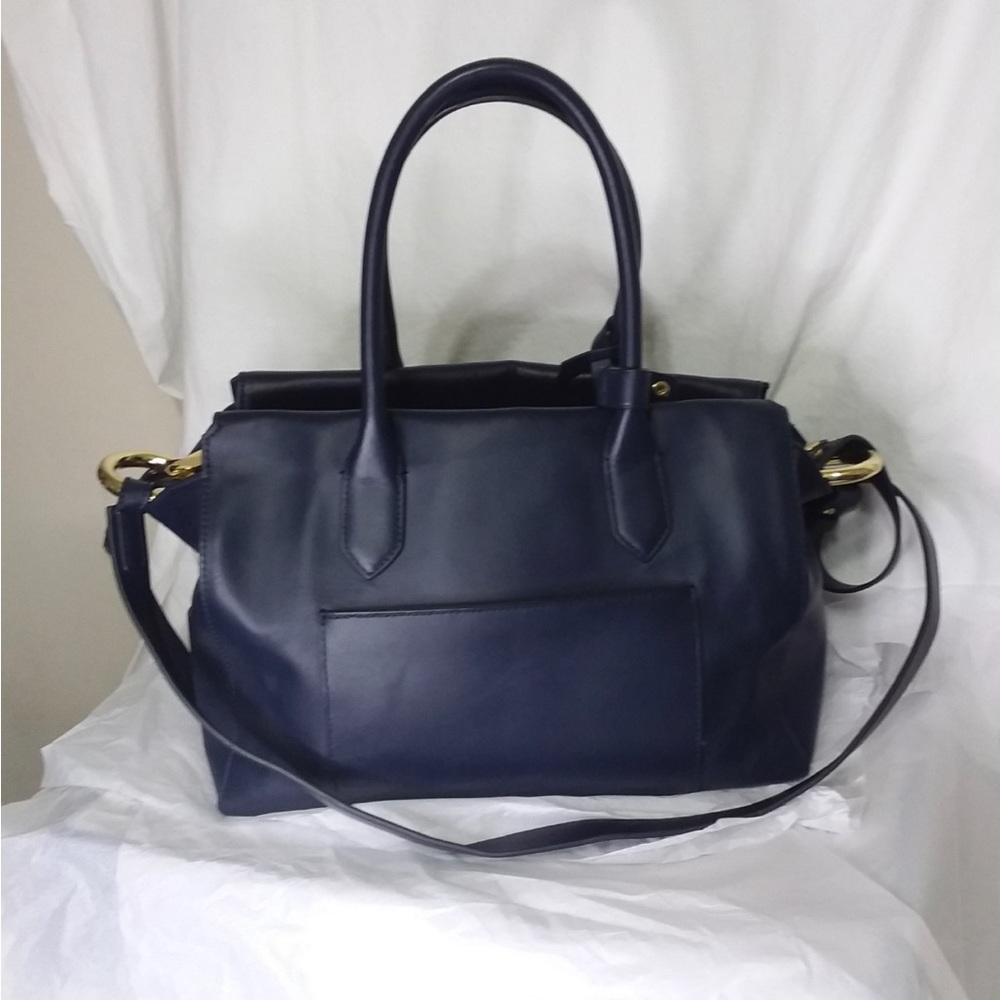 J. Crew Satchel Bag, Navy Blue